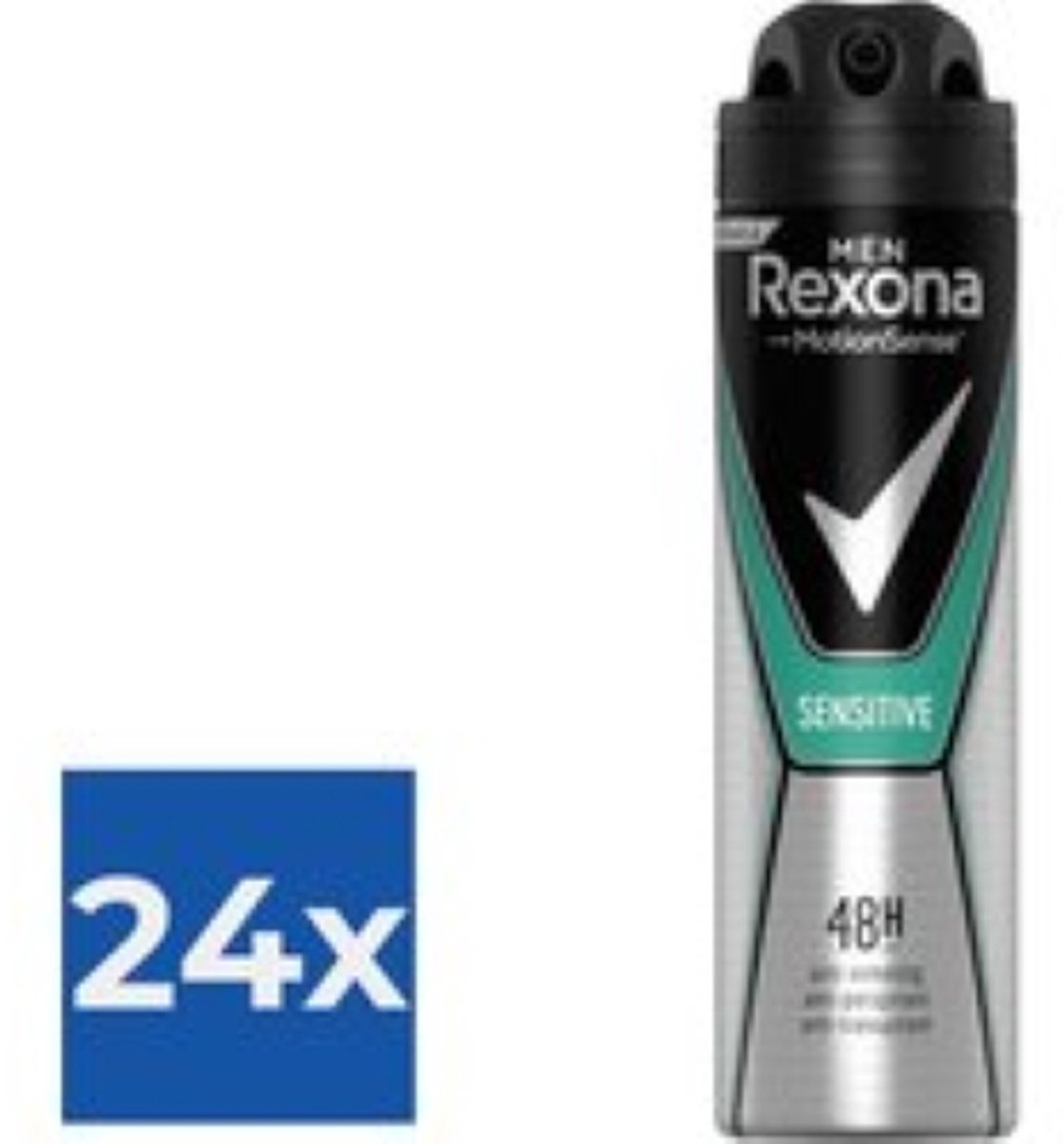 Rexona Men Sensitive - 150 ml - Deodorant - Voordeelverpakking 24 stuks