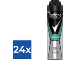 Rexona Men Sensitive - 150 ml - Deodorant - Voordeelverpakking 24 stuks