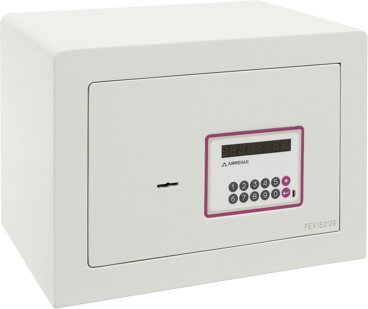 Elektronische Kluis met Dubbele Beveiliging - Combinatie + Sleutel - 16 Liter - 25x35x25 cm