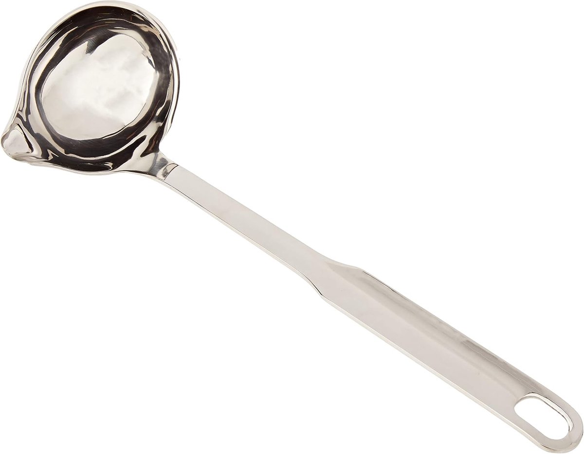 Steellepel met schep, roestvrij staal 18/10, capaciteit 0.10 liter