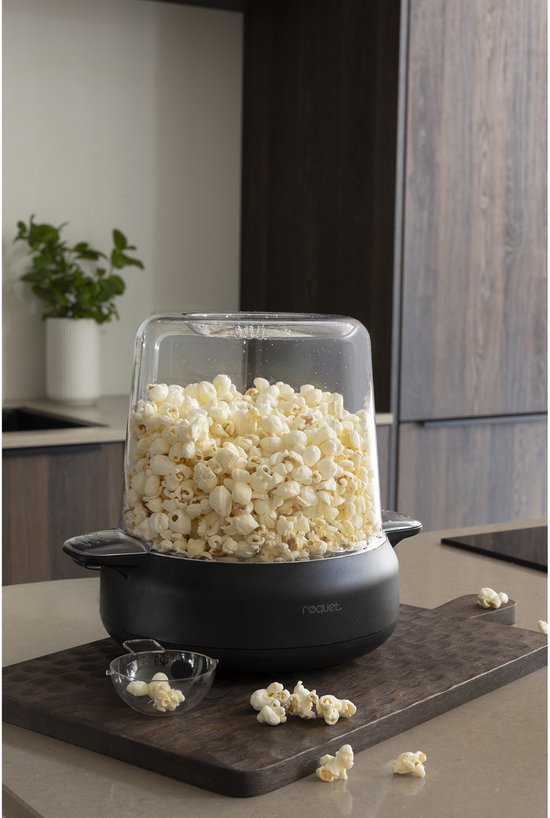 RØQUET Popcorn Maker - Popcornmachine - Zwart - zonder olie — afbeelding 5