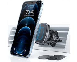 Podec Magnetische Telefoonhouder Auto - Ventilatierooster Smartphone Houder - Universeel - Extra Sterk - Zwart
