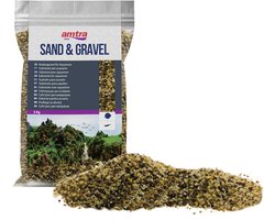 Aquarium Grind - Natuurlijk Zand - Aquarium Bodem - Mix van Rivierstenen - 5 Kg - Mix Kleuren