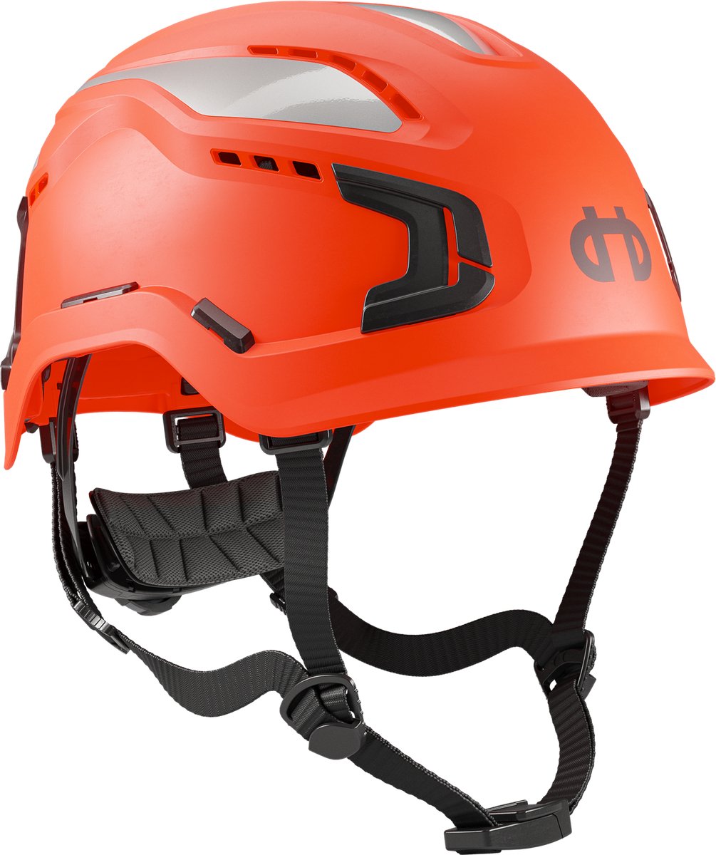 Hellberg Sector Veiligheidshelm Oranje – Professionele Bouwhelm met Ventilatie & Perfecte Pasvorm – Compatibel met Gehoorbescherming