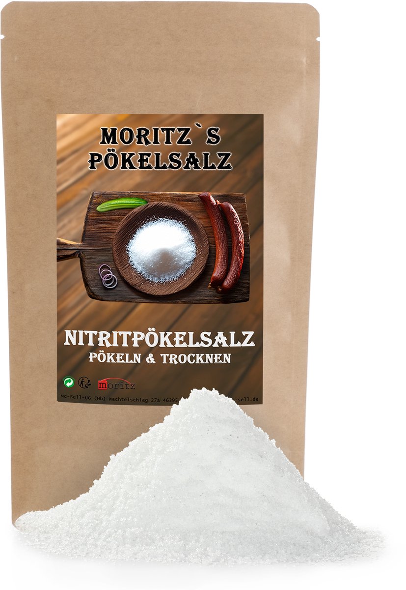 900g Nitrietpekelzout 0,4–0,5% – Ideaal voor het pekelen en conserveren van vlees