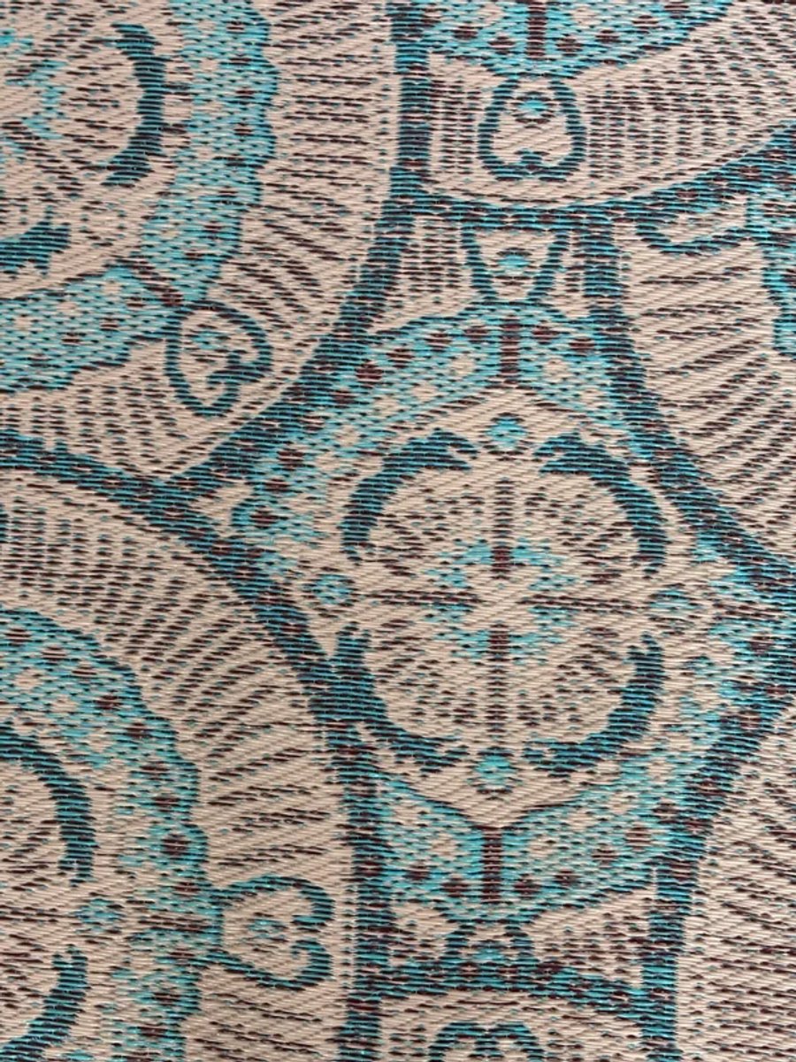 Buitenkleed 180 - 270 cm, blauw/bruin/ivoor
