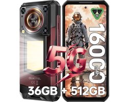 OUKITEL WP56 Robuuste Smartphone 5G - 36GB RAM - 512GB ROM - 16000 mAh - Android 15 - 6,8 inch - 108MP Camera - IP68/IP69K Outdoor Telefoon - Rood