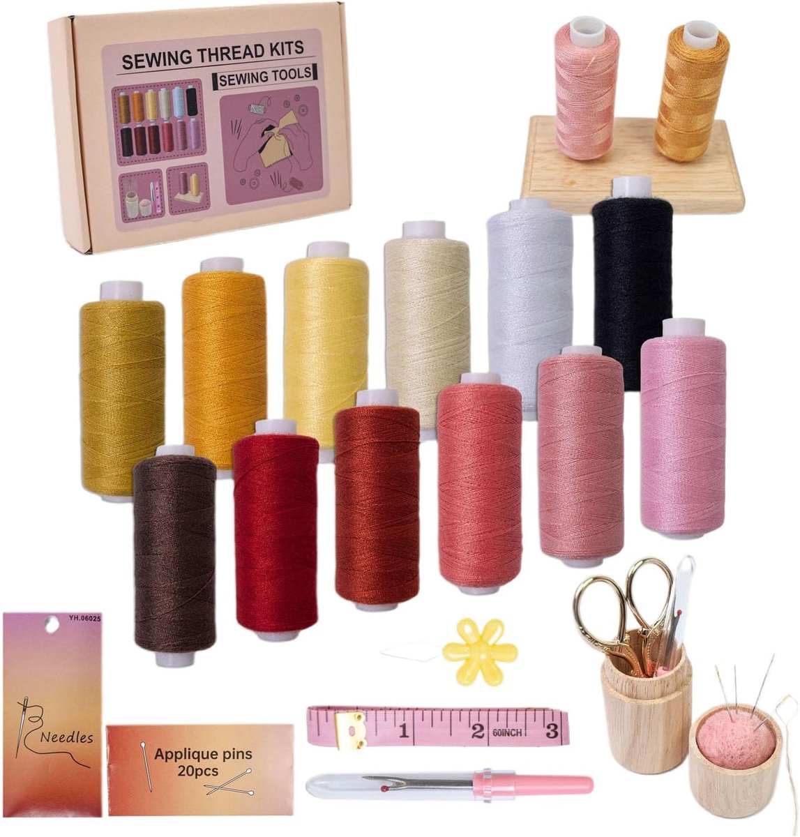 Naai Garen Set - Stik Benodigdheden - Handwerk Maken - 53 Delig Complete Kit
