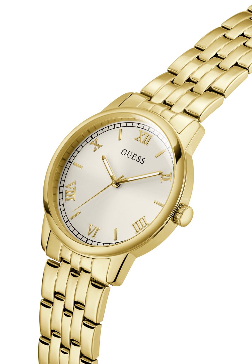 Guess Chandler Quartz Analoog Horloge Gold Tone Kast: 100% Roestvrij Staal | Armband: 100% Roestvrij Staal 40 mm GW1053G1, GW1053G2, GW1053G5