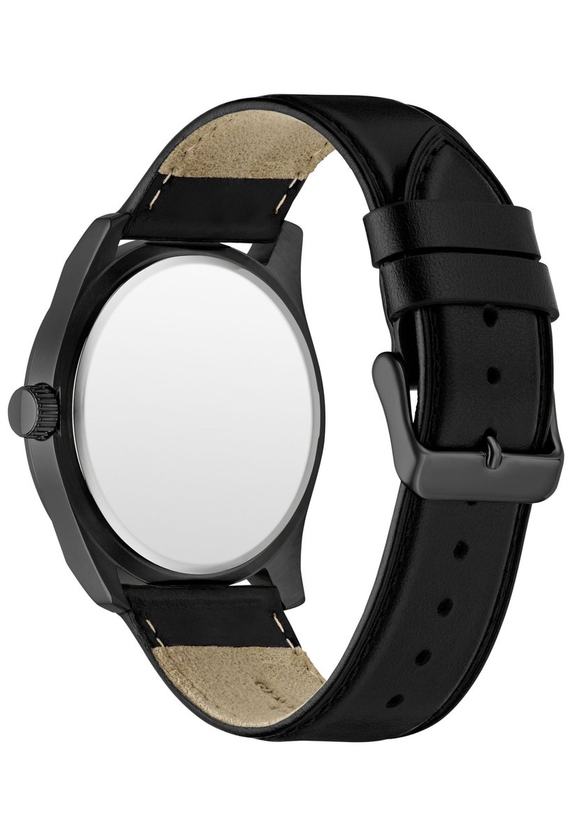 Guess Huck Quartz Analoog Horloge Zwart Behuizing: 100% Roestvrij Staal| Armband: Echt Leer 44 mm U1486G1M, U1486G2M, U1486G3M