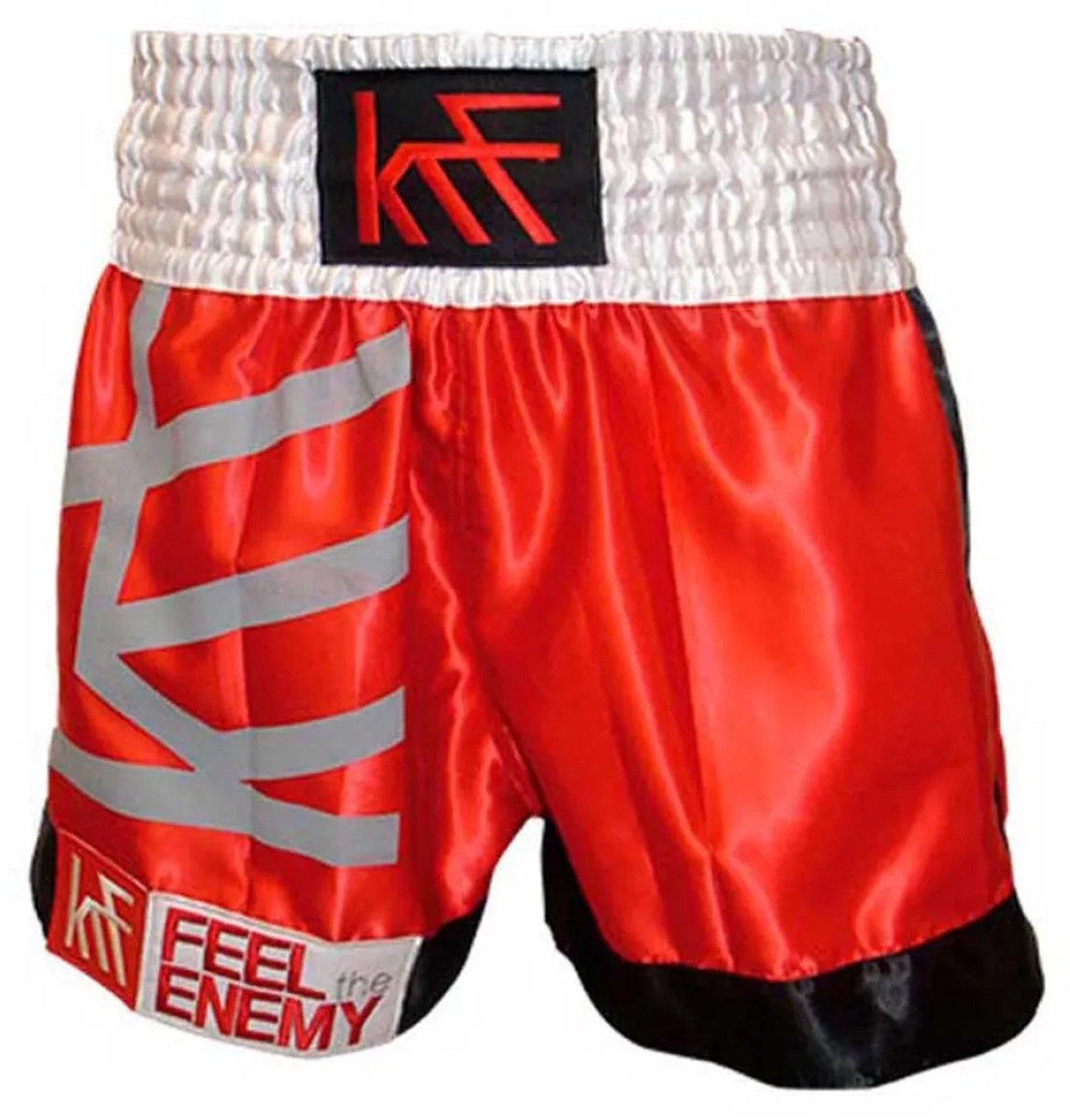 Krf Feel The Enemy Thaibox Korte Broek Rood S Man