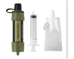SNTIALS - Military - Outdoor - Water filter met toebehoren - 300Liter - Noodpakket - Survival - Kwaliteit
