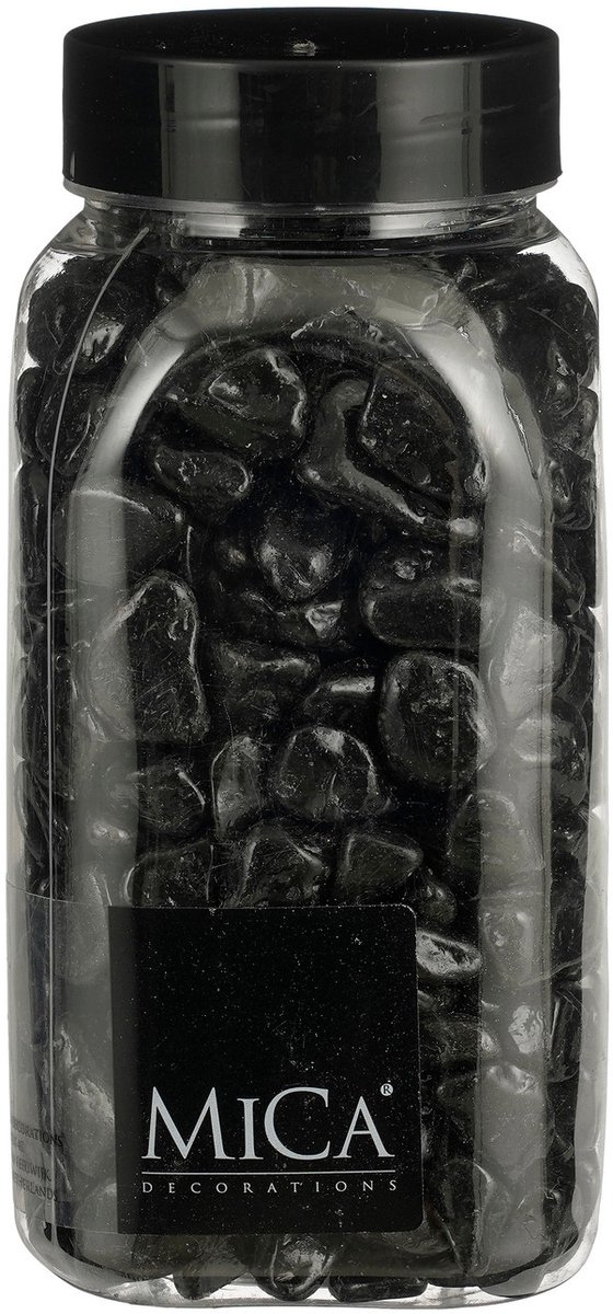 Zwarte Decoratie Kiezelstenen 650ml - Mica Decorations