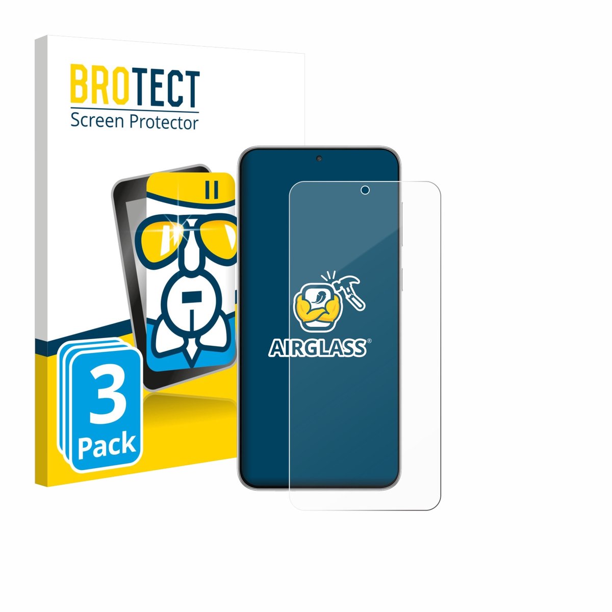 Screenprotector 3 Stuks voor Samsung Galaxy F56 Beschermglas transparant
