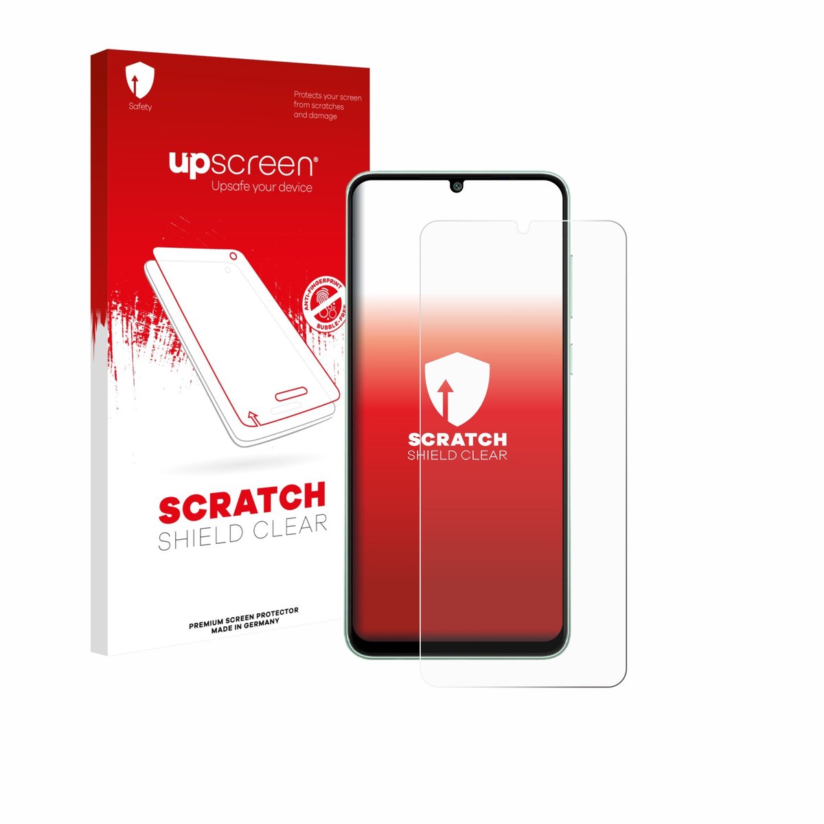 upscreen - Screenprotector voor Samsung Galaxy M05 - Folie Beschermfolie transparant