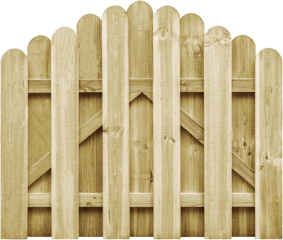 Houten Tuinpoort - Decoratieve Hek - Toegang Creëren - Weerbestendig Geïmpregneerd - 100 x