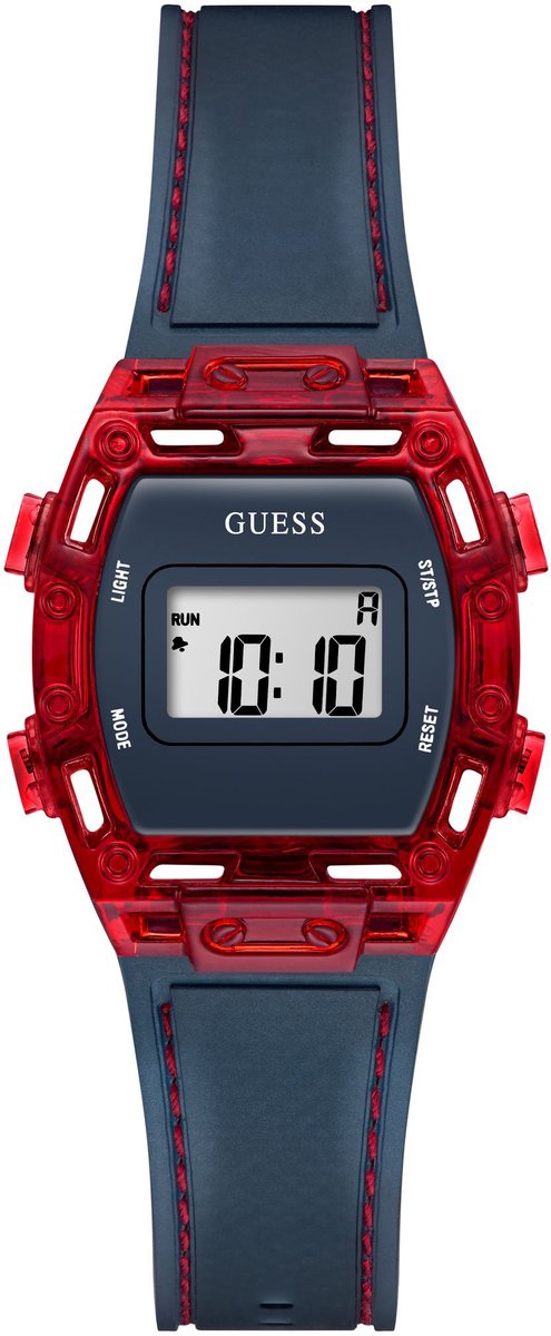 Guess Phineas Quartz Analoog Horloge Marine Doos: 100% Bio-Based Nylon | Armband: 100% Siliconen 31 mm GK0013G1, GK0013G3