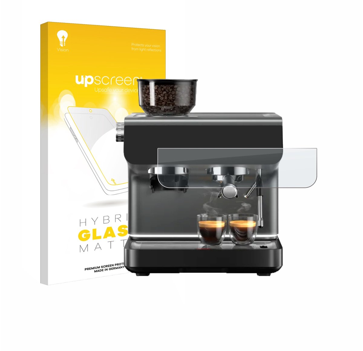 upscreen - Screenprotector voor WMF Espresso Pro - Folie Beschermfolie Beschermglas matte