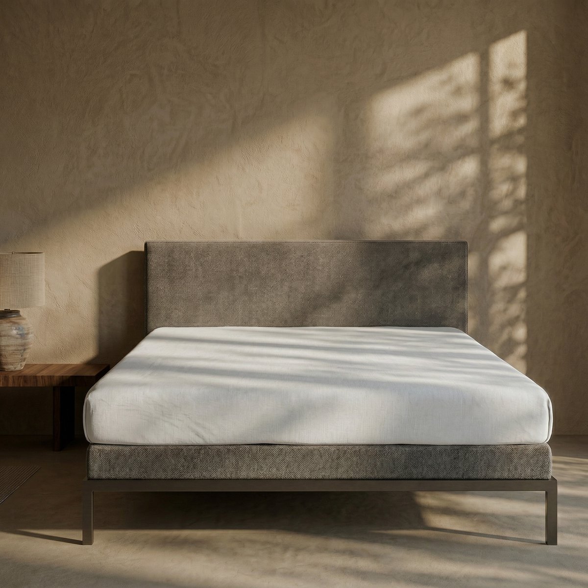 Senza Donna 180 GSM Hoeslaken Wit - 200x220+35 cm