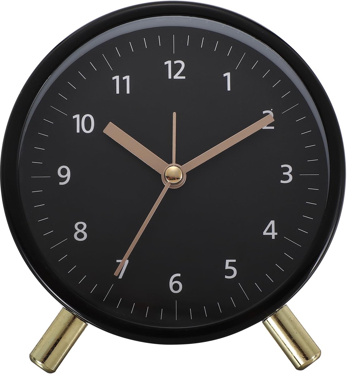 Analoge wekker, wekker met achtergrondverlichting, schattig, stil, tikt niet, quartz uurwerk, batterijgevoed, voor slaapkamer, kantoor, woonkamer, bureau, plank