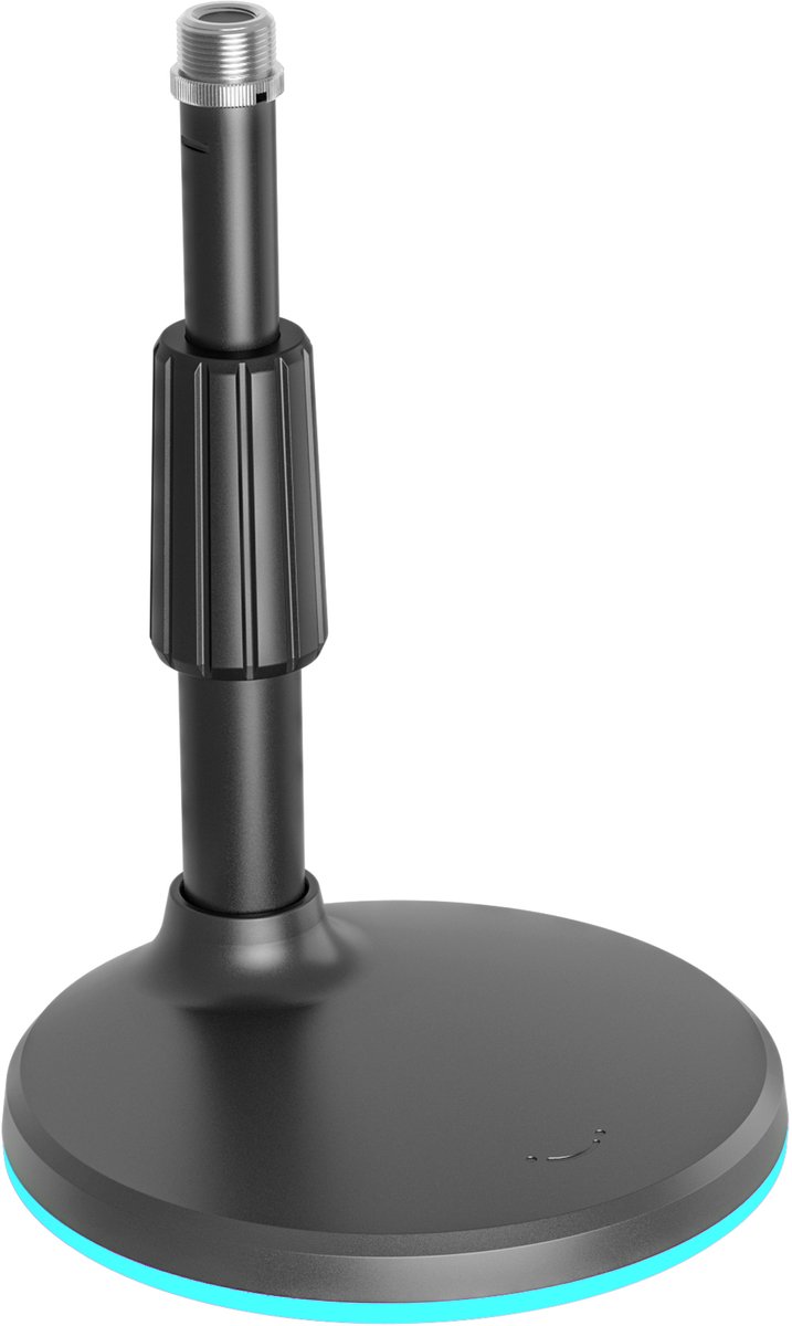 FIFINE BS9 - RGB Microfoon Standaard – Tafelstandaard met Verlichting – Verstelbaar – Stevig & Anti-Slip – Geschikt voor USB & XLR Microfoons – Zwart