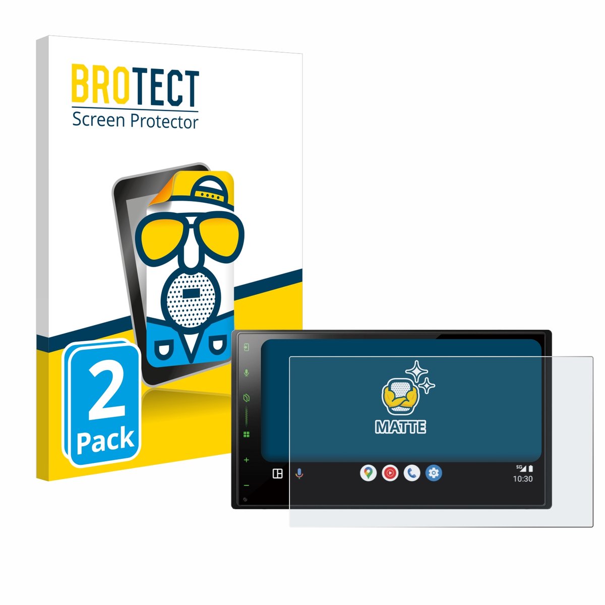 BROTECT - Screenprotector voor Pioneer SPH-DA77DAB - Folie Beschermfolie matte 2 Stuks