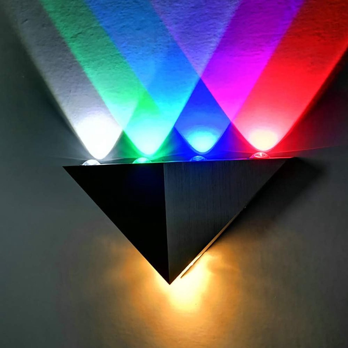 Wandlamp LED - Moderne Verlichting - Binnenverlichting - Energiezuinig - 23.5 x 11.8 x 3 cm - Meerkleurig