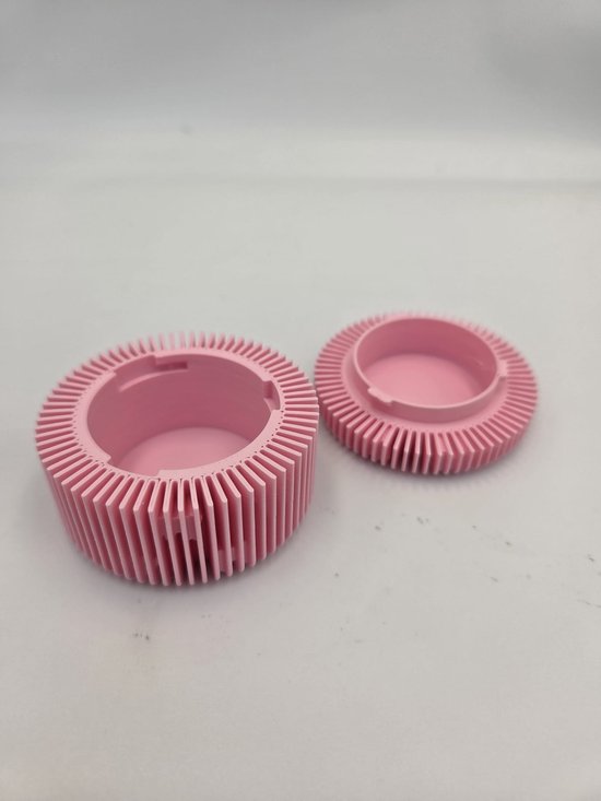 Melktandendoosje - met details - roze van Merkloos — afbeelding 2