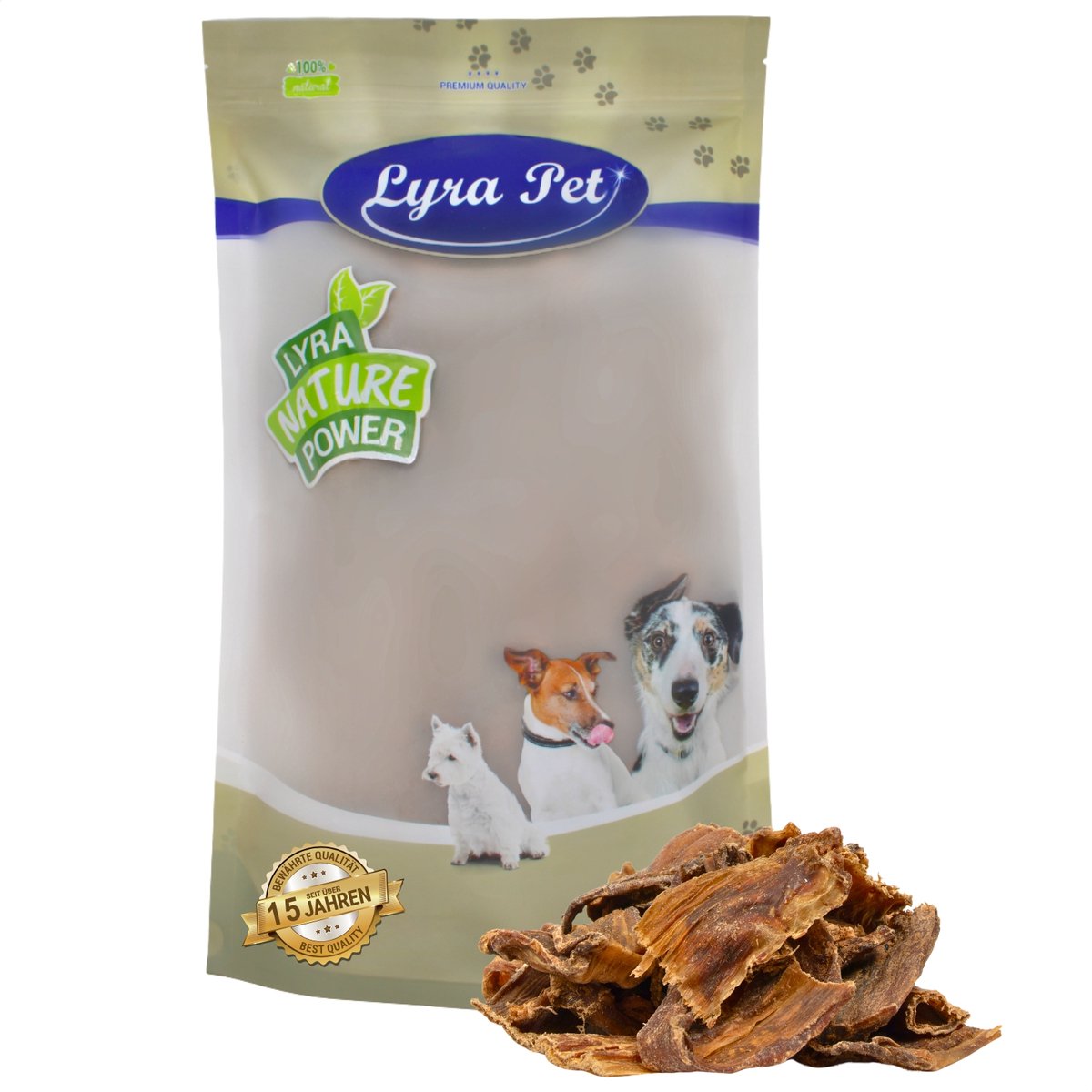 1 kg Lyra Pet® gedroogde vleeschips