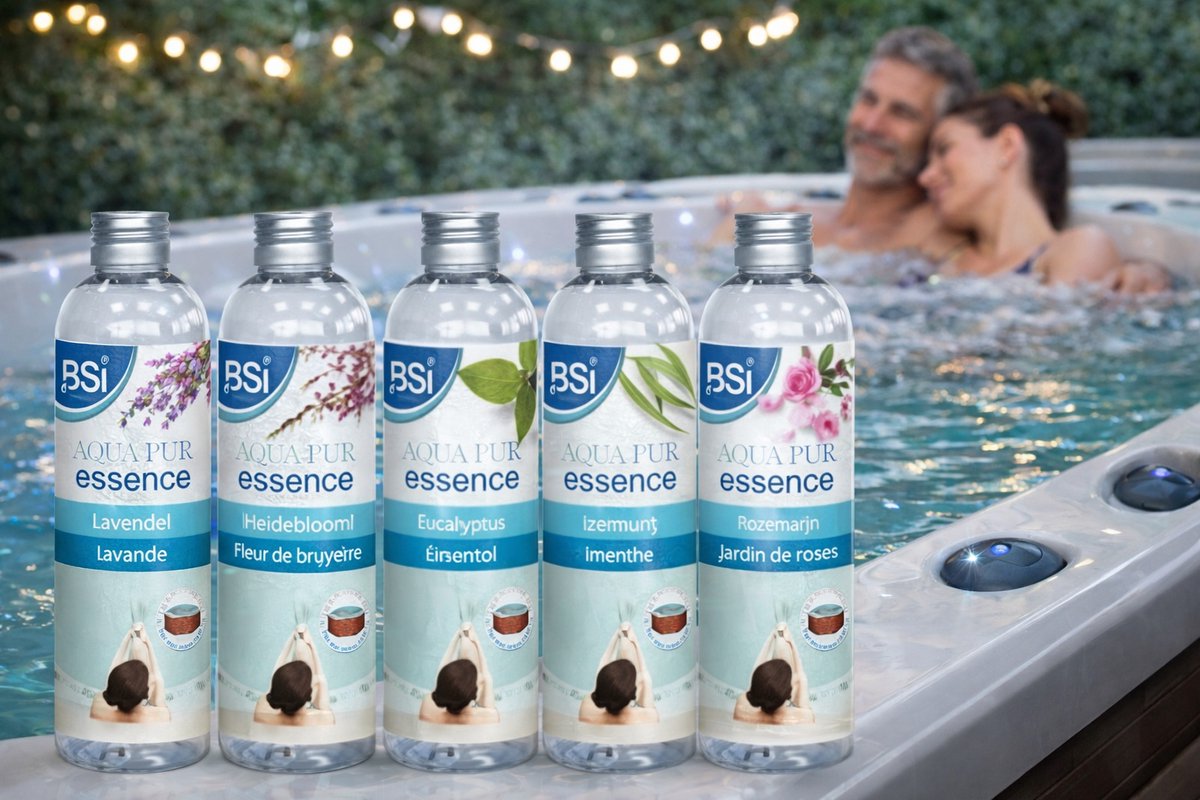 BSI - Aqua Pur Essences Assortiment - Spa - Geuressence voor in uw Spa of Bubbelbad - 12 x 250 ml