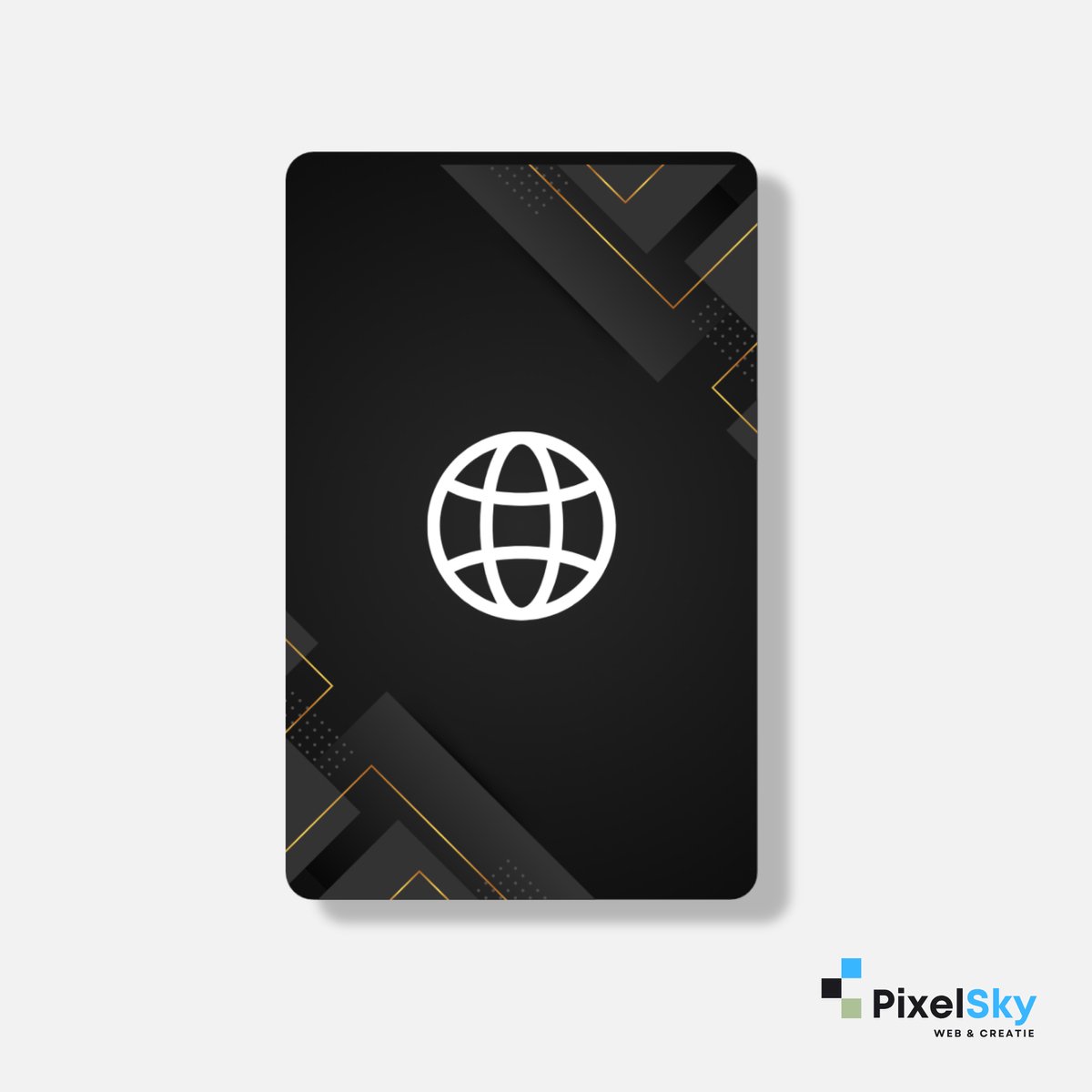 PixelSky - Universeel (visite) kaart - NFC - Zwart design