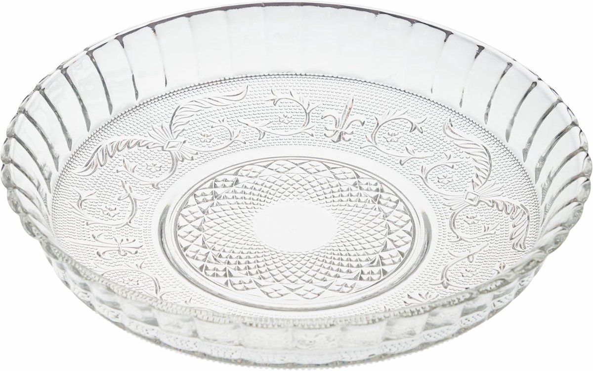 Ronde glazen serveerschaal 30 cm - Elegant en uniek