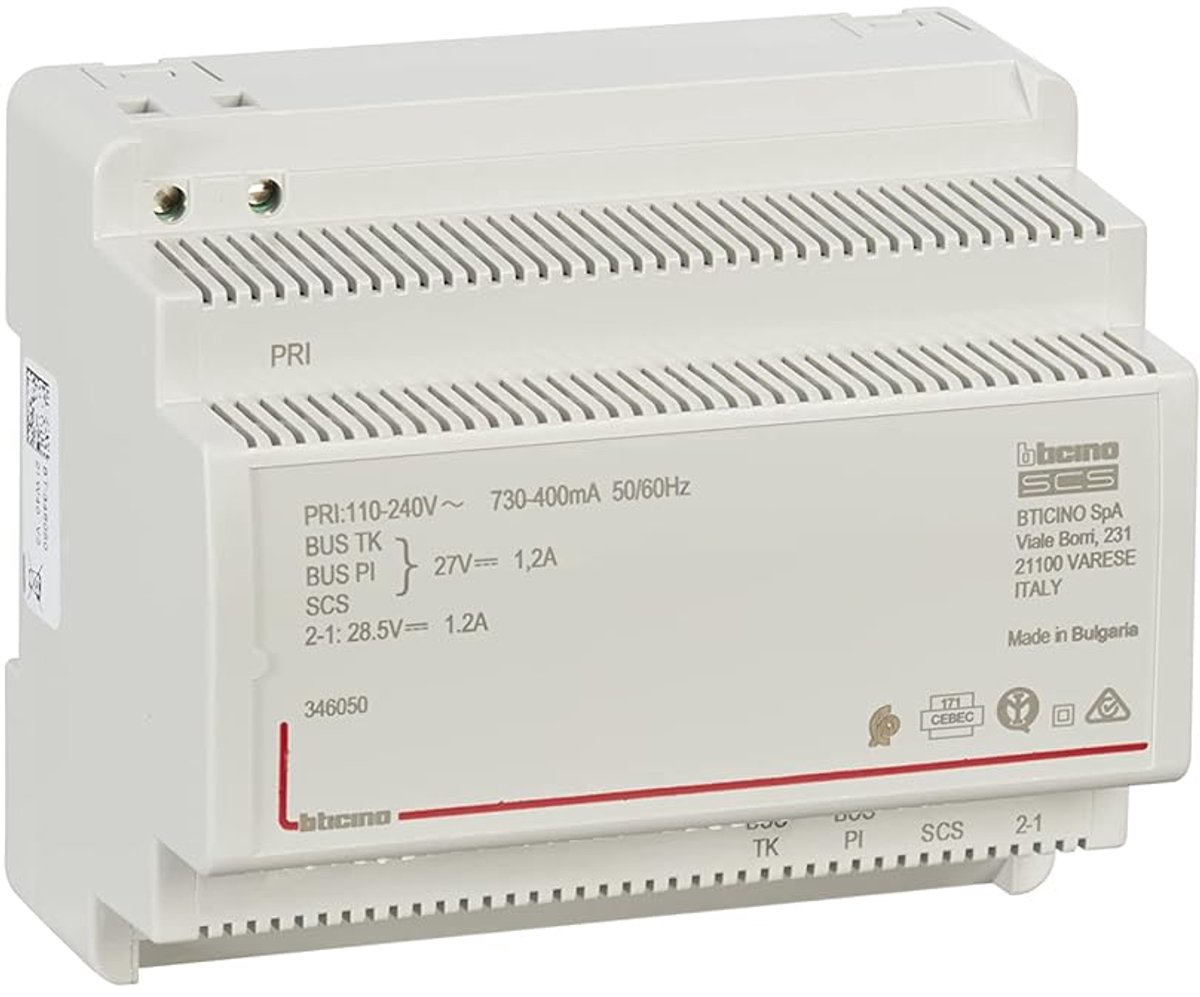 2-draads serieinbouwvoeding voor audio- en video-deurintercomsystemen met videoadapter