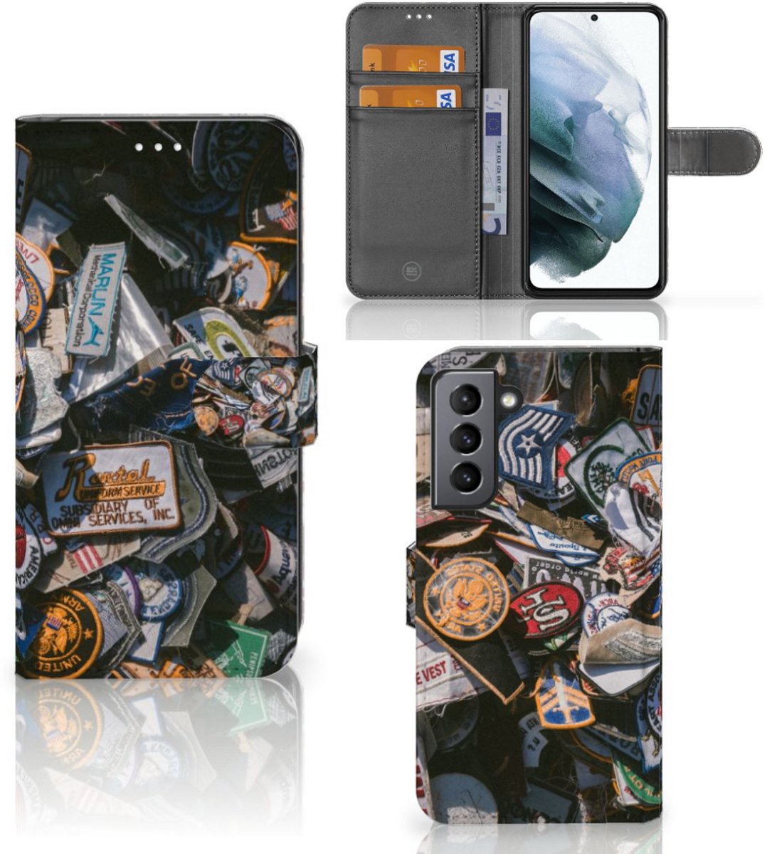 Samsung Galaxy S21 FE Telefoonhoesje met foto Badges