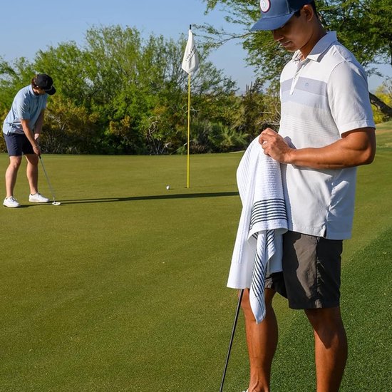 Extra Grote Golfhanddoek 55,9 cm x 111,8 cm Duurzaam Katoen en Polyester Blend Ideaal voor Golfers en Caddies — afbeelding 2