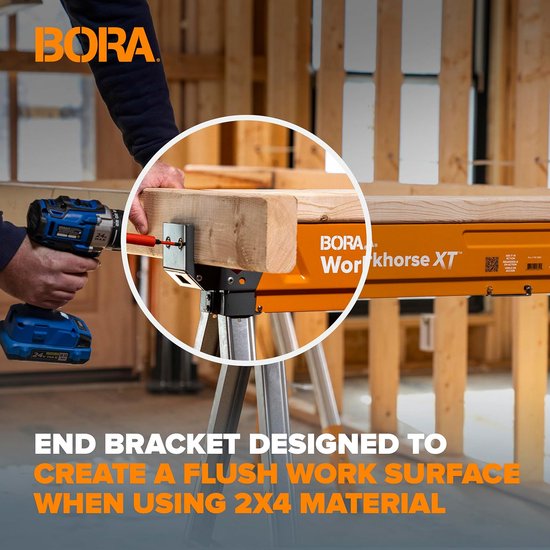 Verstelbare zaagbok met metalen blad voor houtbewerking - Heavy Duty Pro Saw Horse van Merkloos	 — afbeelding 5