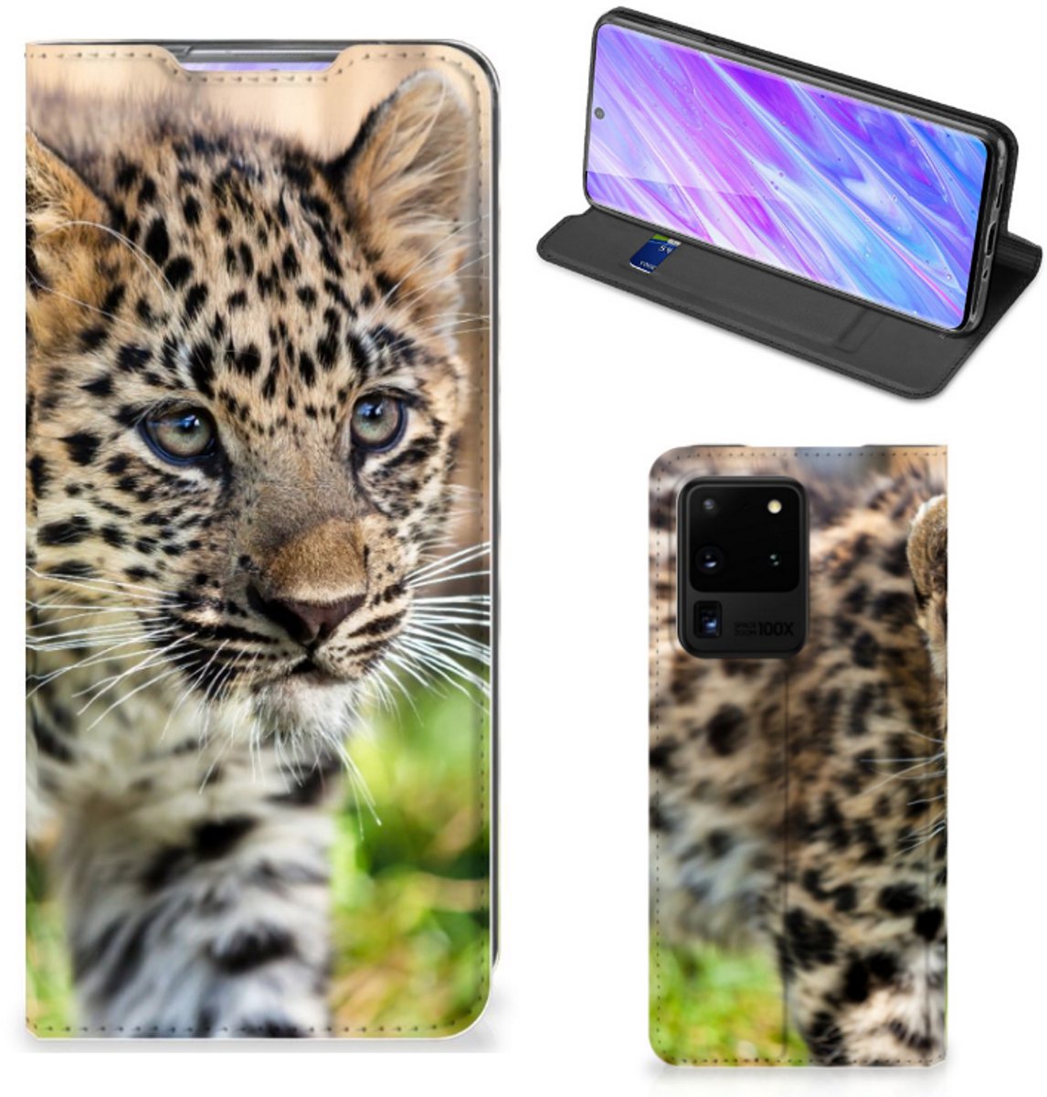 Samsung Galaxy S20 Ultra Hoesje maken Baby Luipaard