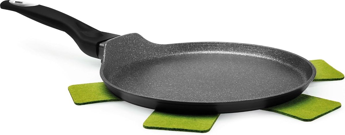 EcoEnergy Crêpe Pan met Thermochrome Technologie, Zwart