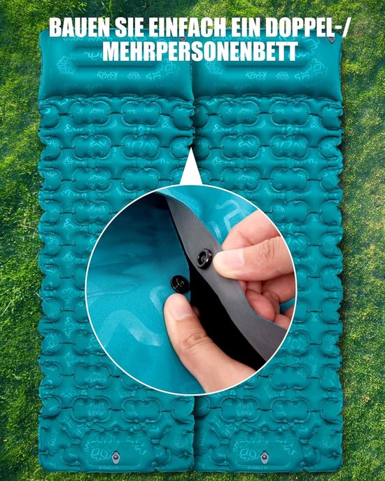 Slaapmat Zelfopblazend - Campingmatras Opblaasbaar - Campingbed - 1 persoon - Camping Mat — afbeelding 3