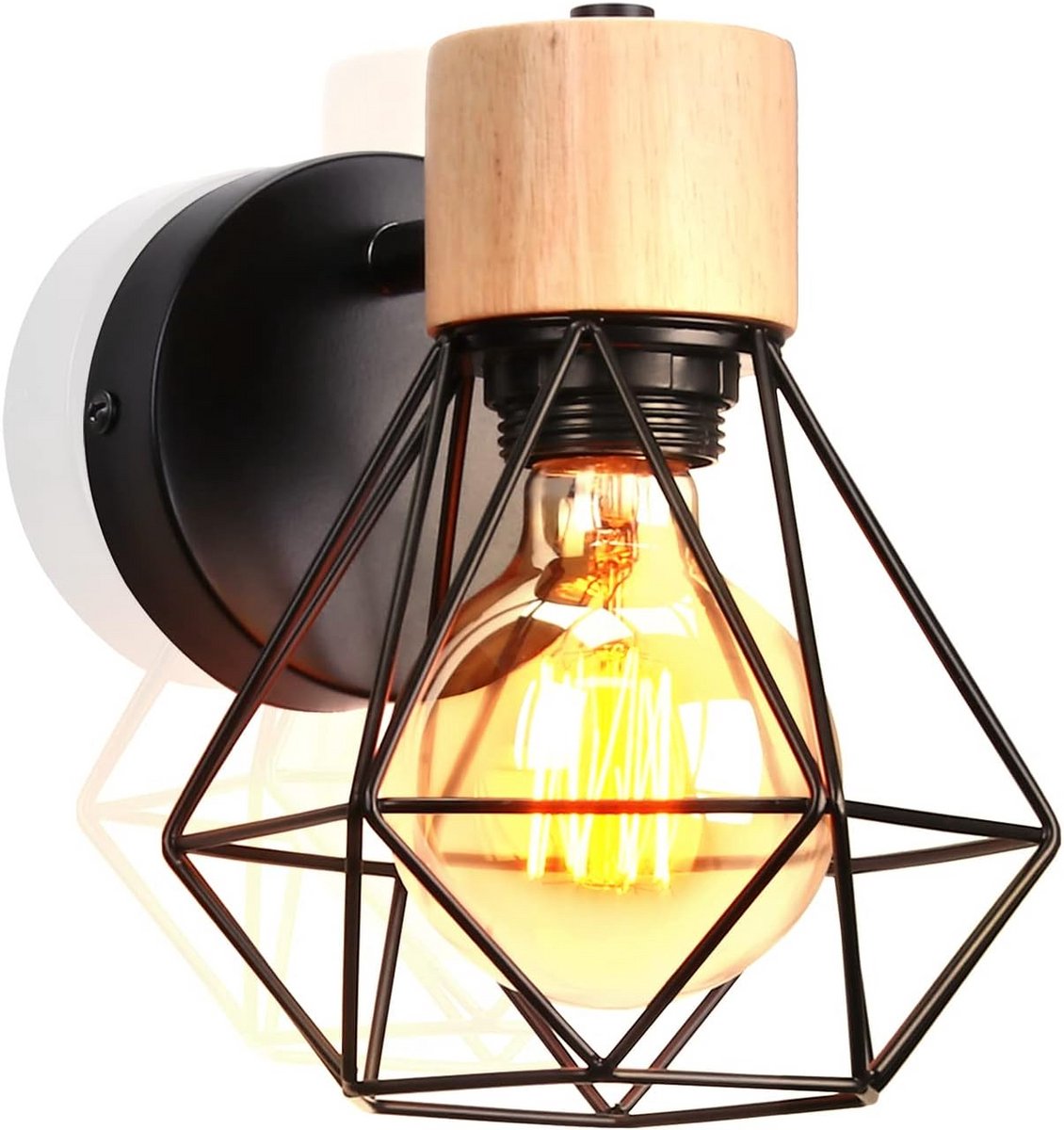 Vintage Industriële Wandlamp Met Verstelbare Lampenkap