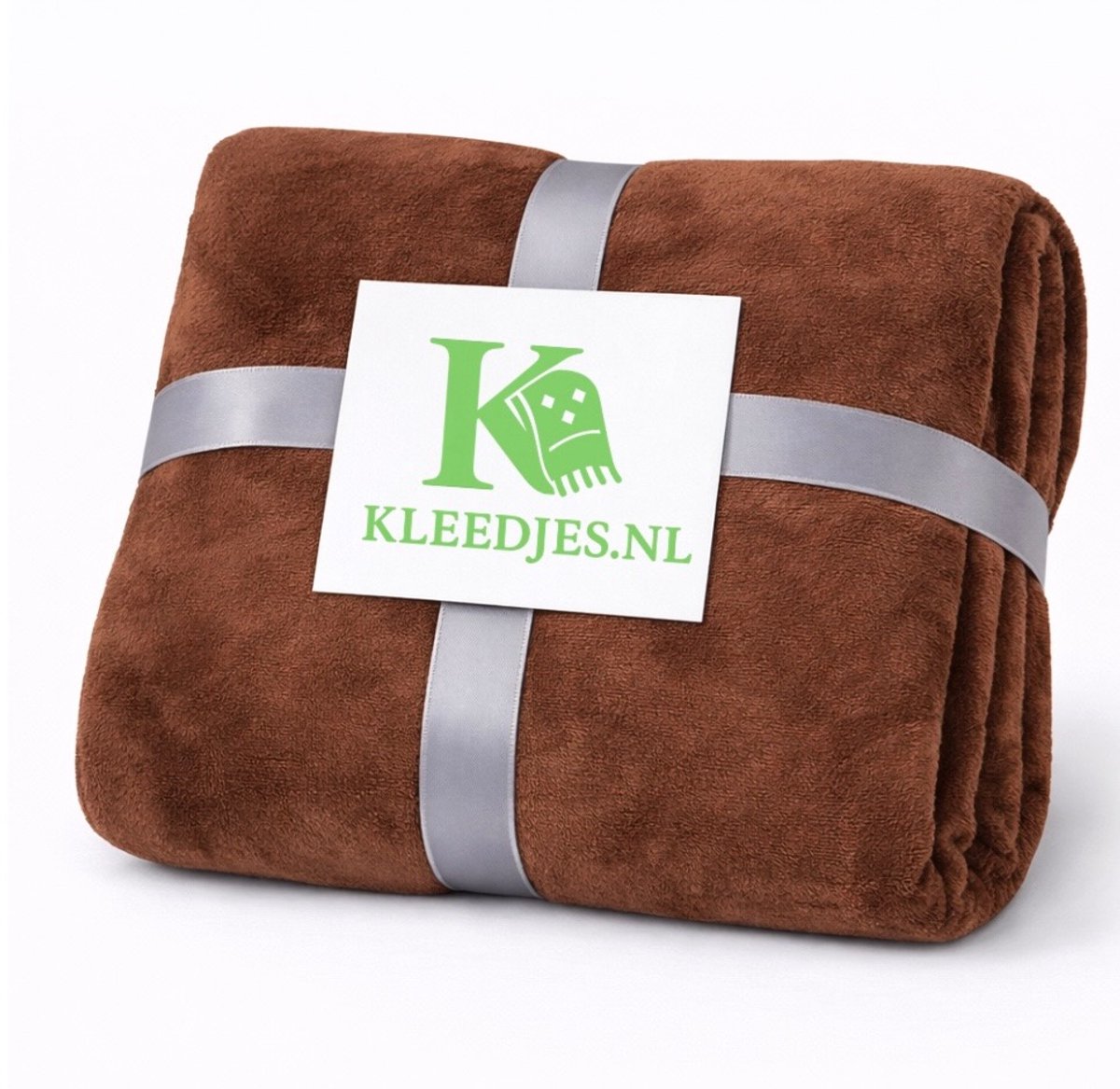 Fleece deken 150x200 cm – Zacht & comfortabel – Plaid voor bank en bed – Bruin