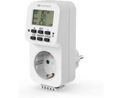 Digitale Thermostat Stopcontact voor Verwarming en Koeling - Temperatuurregeling voor Terrarium en Kas - 3600 Watt