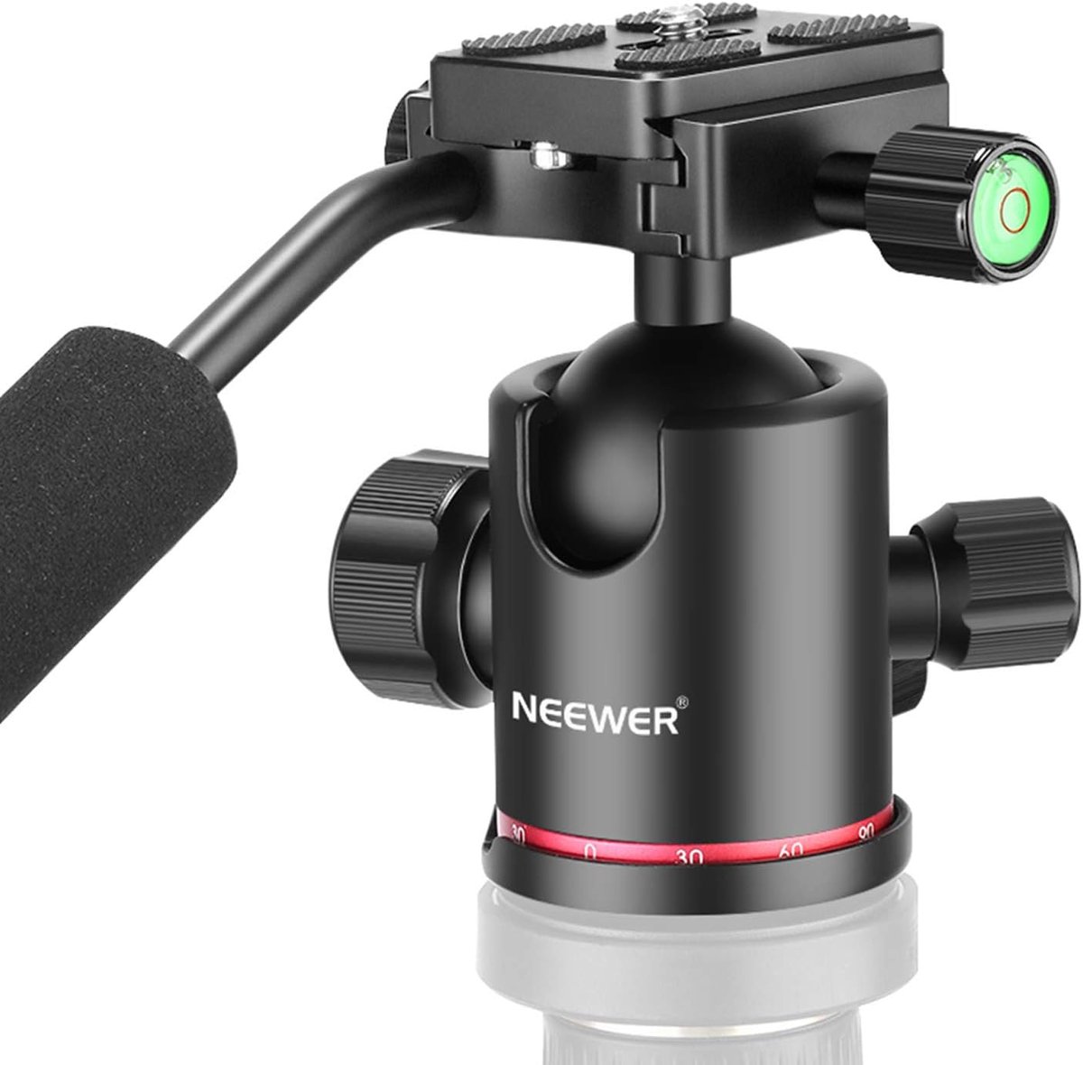Camera Statief Kogelhoofd met Quick Shoe Plate en 360 Graden Panoramisch Hoofd