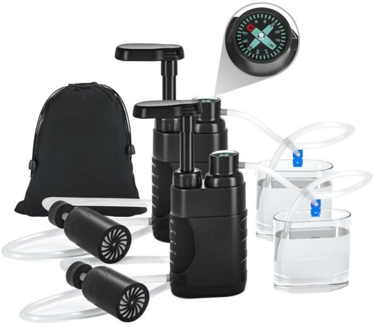 DYNA® Waterfilter noodpakket - Waterfilter - Zwart - 21cm x 13cm x 6cm