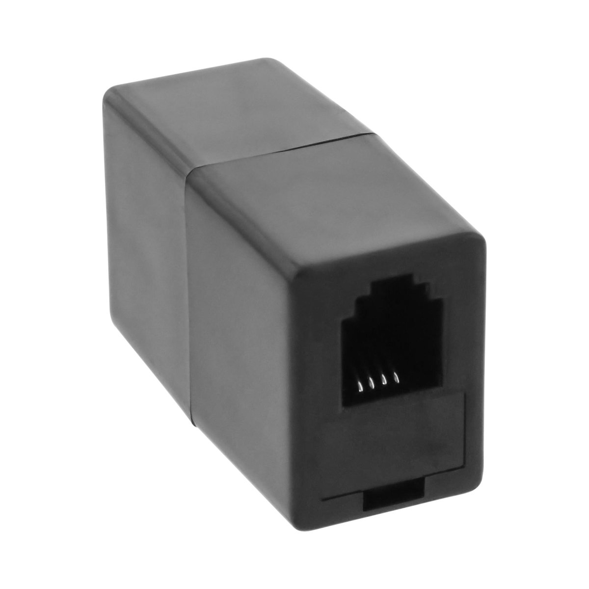 Telefoon koppelstuk RJ10 / zwart