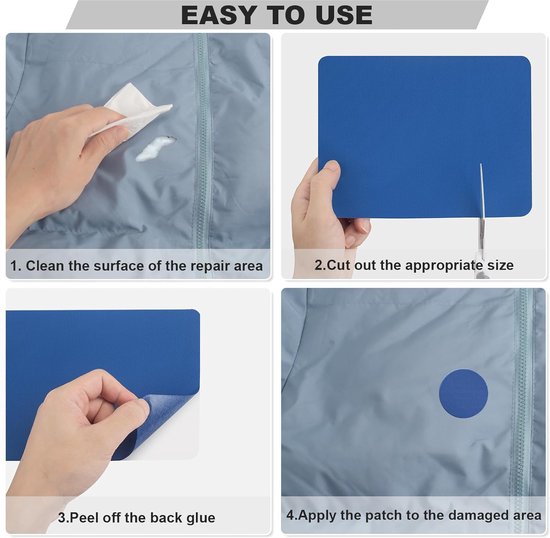 Zelfklevende Nylon Patches 10x160 cm - Waterdichte Reparatie Patch voor Tenten, Donsjacks en Slaapzakken van Merkloos — afbeelding 3