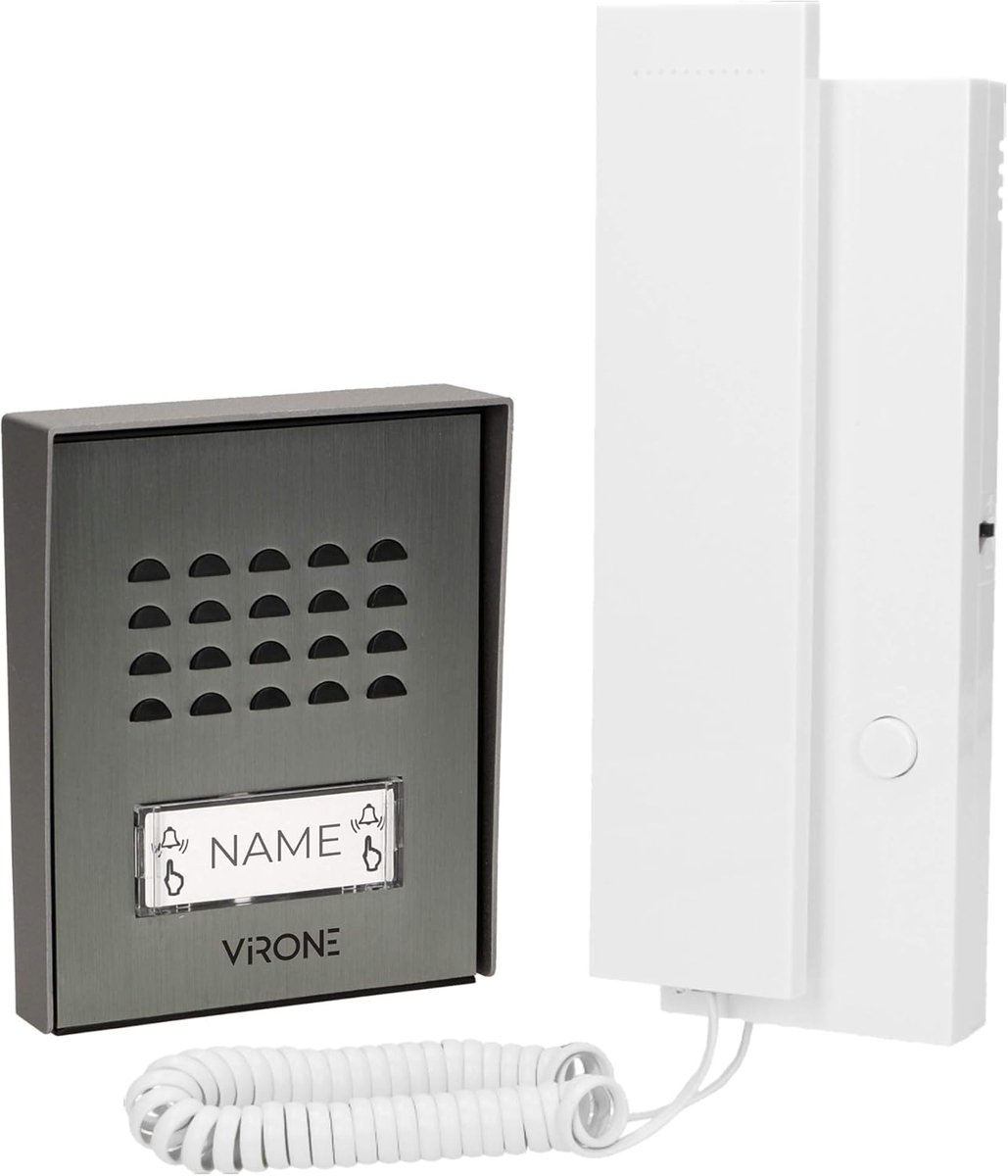 Intercom voor Inbouwmontage 2-Draads 230V AC met Achtergrondverlichting