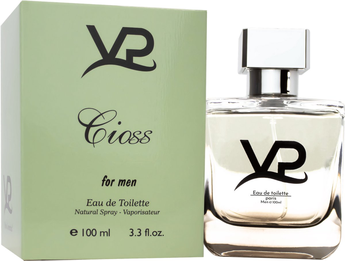 VP Cioss Eau de Toilette Herenparfum 100 ml – Frisse, Moderne en Elegante Mannengeur – Verkwikkende Citrus- en Houtachtige Noten – Perfect voor Dagelijks Gebruik – Stijlvolle en Tijdloze Parfum voor Mannen