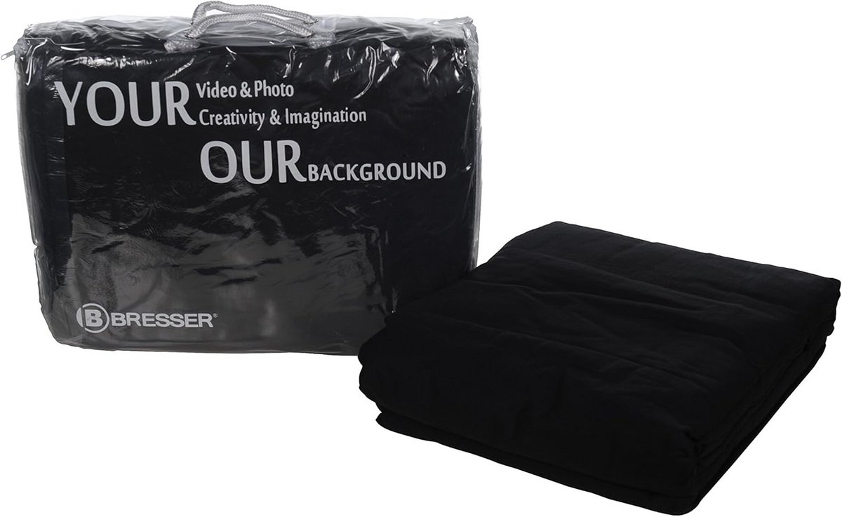 Achtergrond Doek 4x6m Zwart voor Fotografie