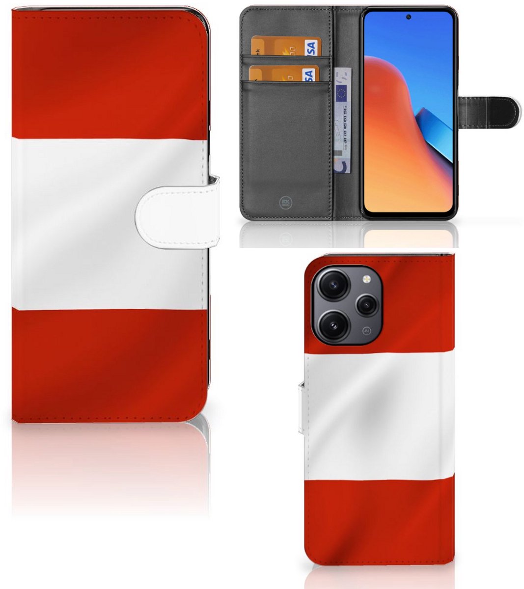 Xiaomi Redmi 12 Bookstyle Case Oostenrijk